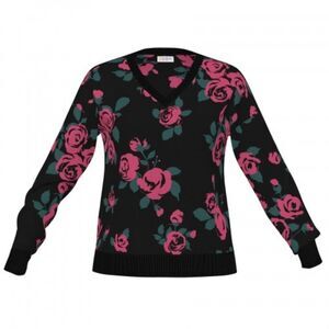 lularoe size large torrie floral ribbed v neck sweater